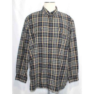 Carhartt Fort Relaxed Fit Long Sleeve‎ Plaid Button Up Shirt 101297-412 Mens 3XL